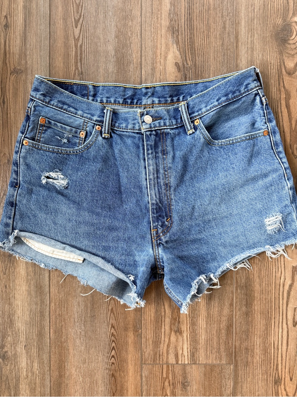 Levi's Mixed Blue Denim Cutoff Shorts Bundle - Women - Picture 2 of 11